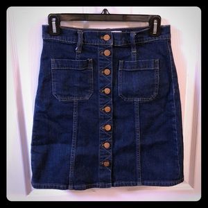 Madewell Jean Skirt